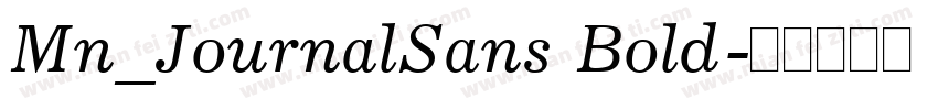 Mn_JournalSans Bold字体转换
